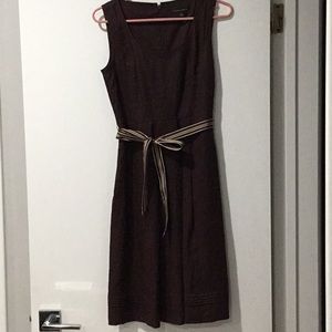 Banana Republic brown linen dress